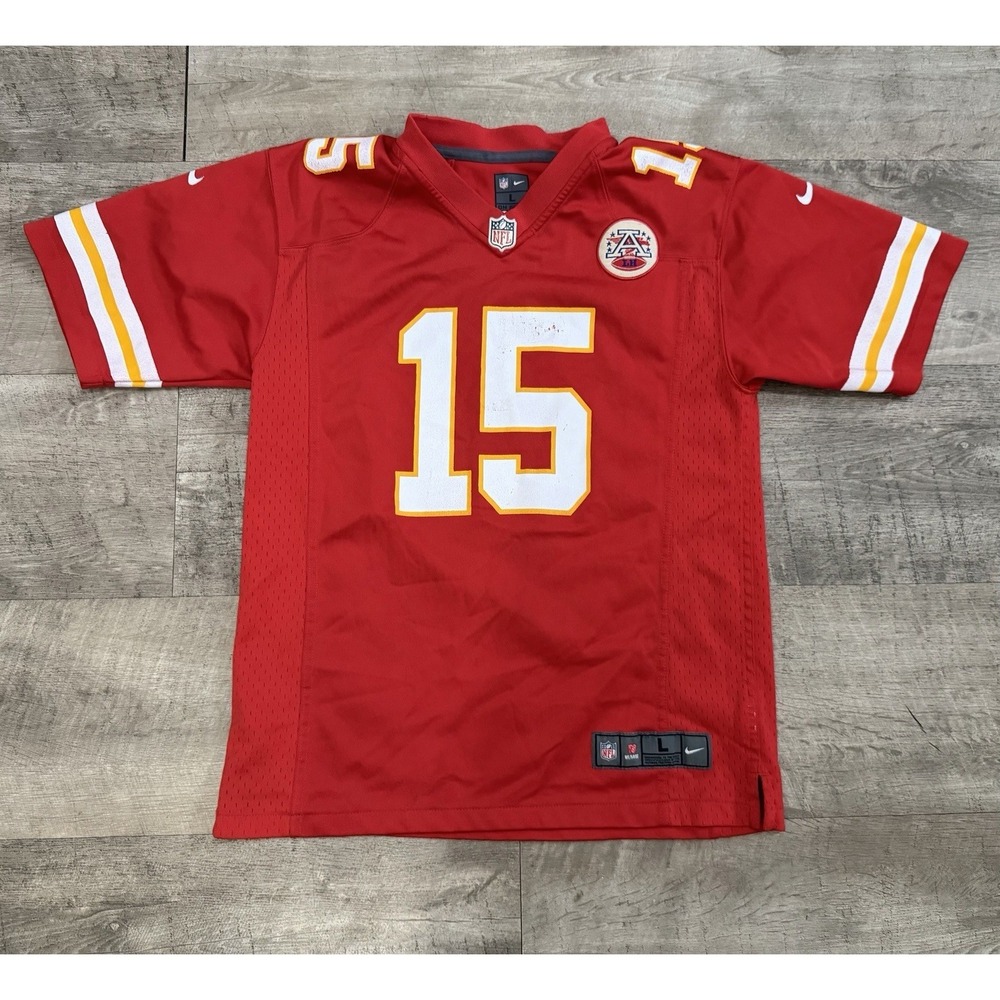 NFL Patrick Mahomes #15 Kansas City Chiefs Nike On Field Jersey Youth Size Large
